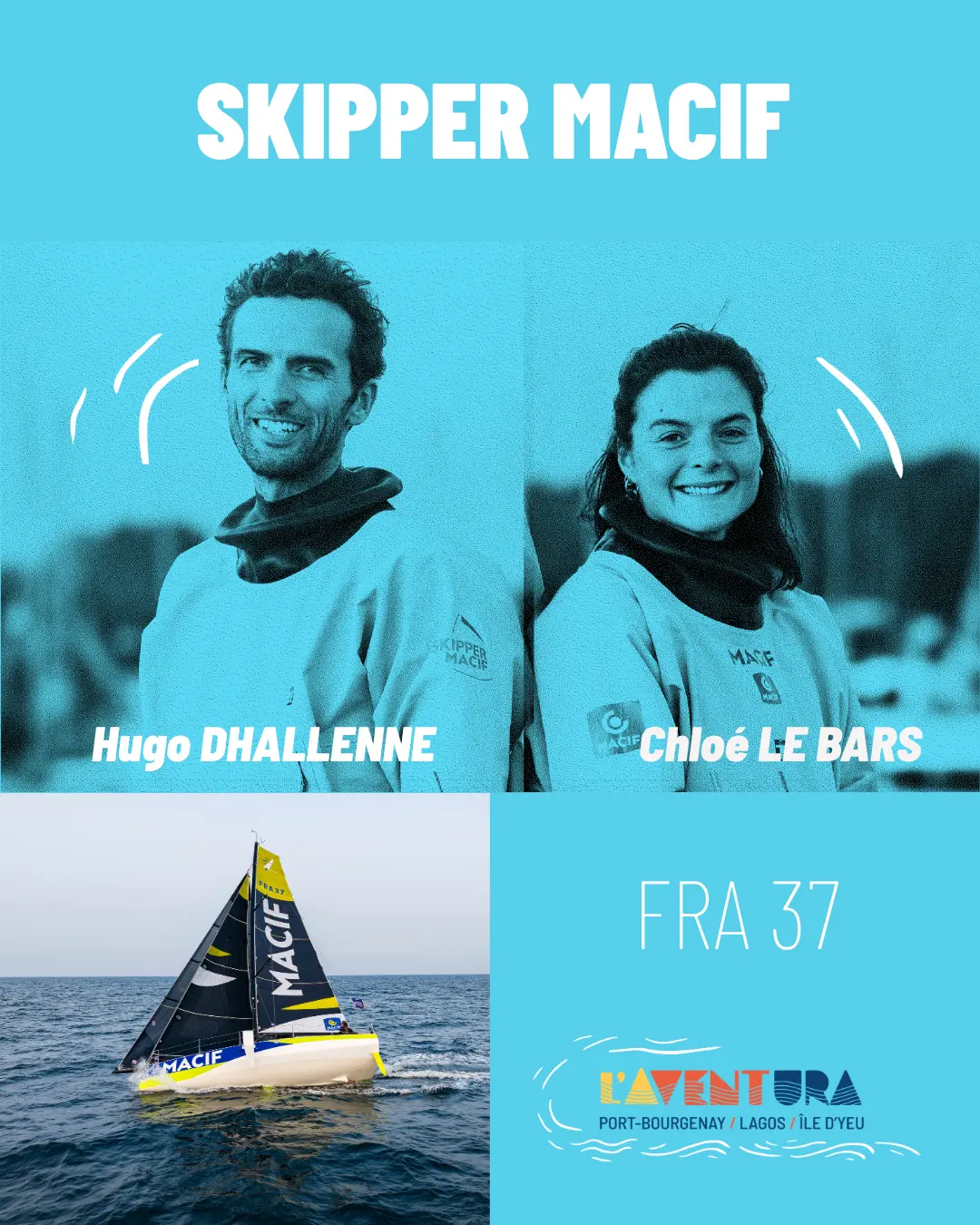 Skipper Macif — Hugo Dhallenne & Chloé Le Bars