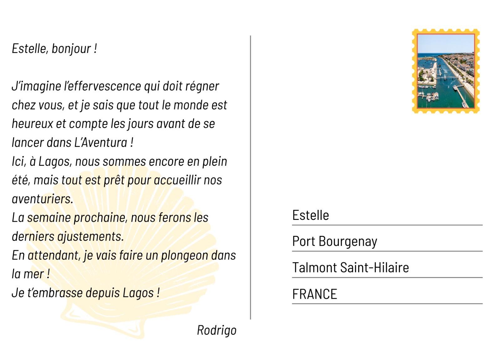Carte postale n°2 — Un bonjour de Lagos